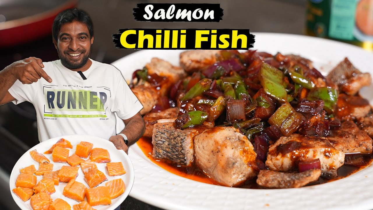 Salmon Chilli Fish Recipe in Tamil | Easy Cooking with Jabbar Bhai...