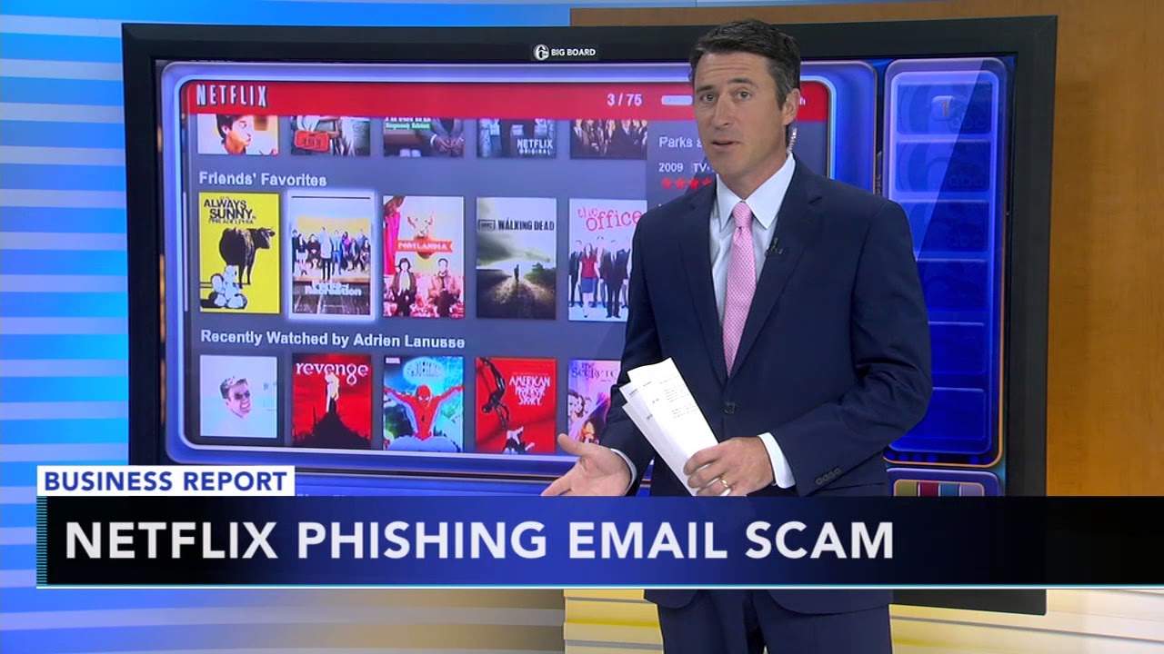 Netflix phishing email scam warning