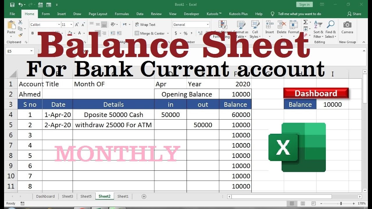 bank balance sheet explanation