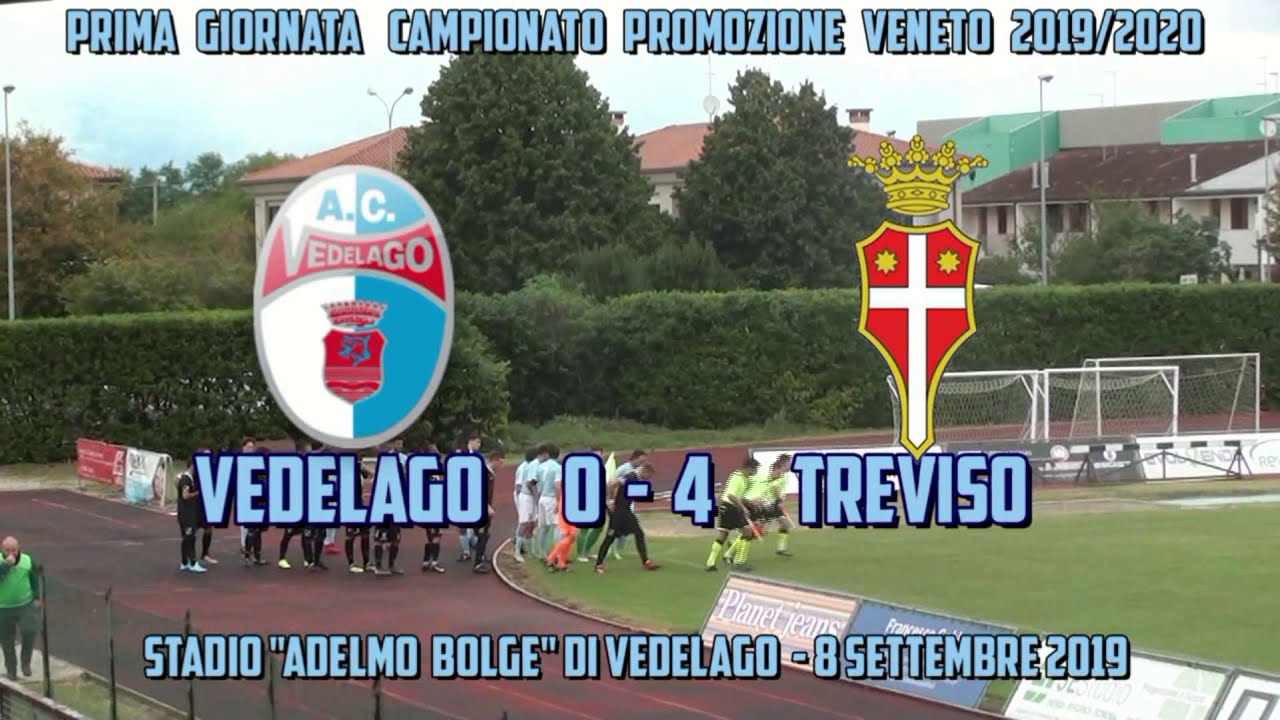 Vedelago-Treviso 0-4, sintesi 1a giornata Promozione 2019/2020
