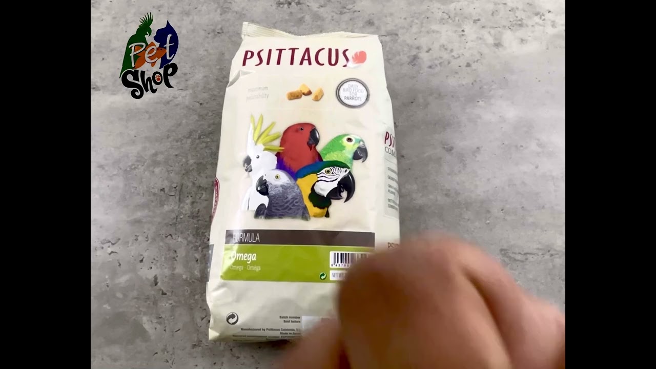 Psittacus omega pellet review شرح اكل الاومجا من شركه بستاكوس