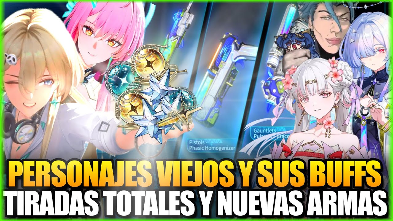 TIRADAS Y REGALOS en la 3.0 Buffs a Personajes Viejos y Powercreep + Nuevas Armas en Wuthering Waves