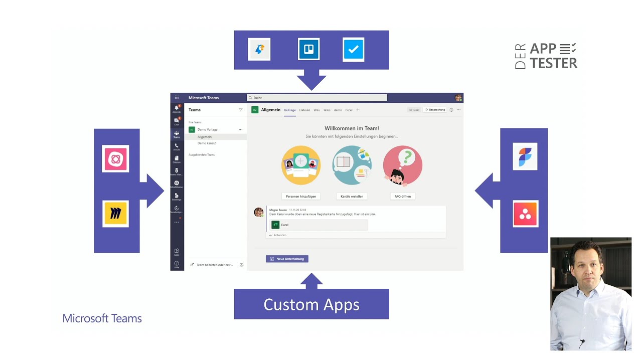 Folge 1: Apps in Microsoft Teams nutzen &ndash; Der App-Tester | Microsoft