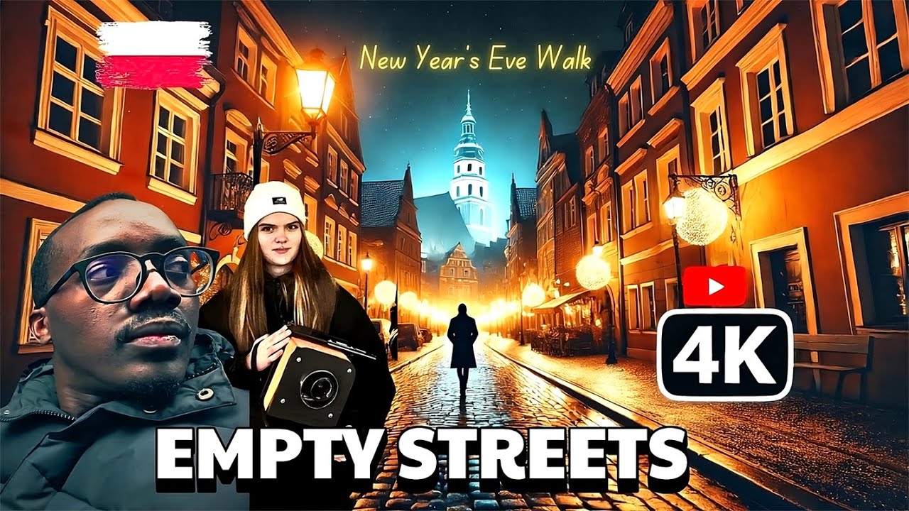 I Walked Through Lublin Old Town on New Year's Eve and Couldn't Believe How Empty It Was! 4K