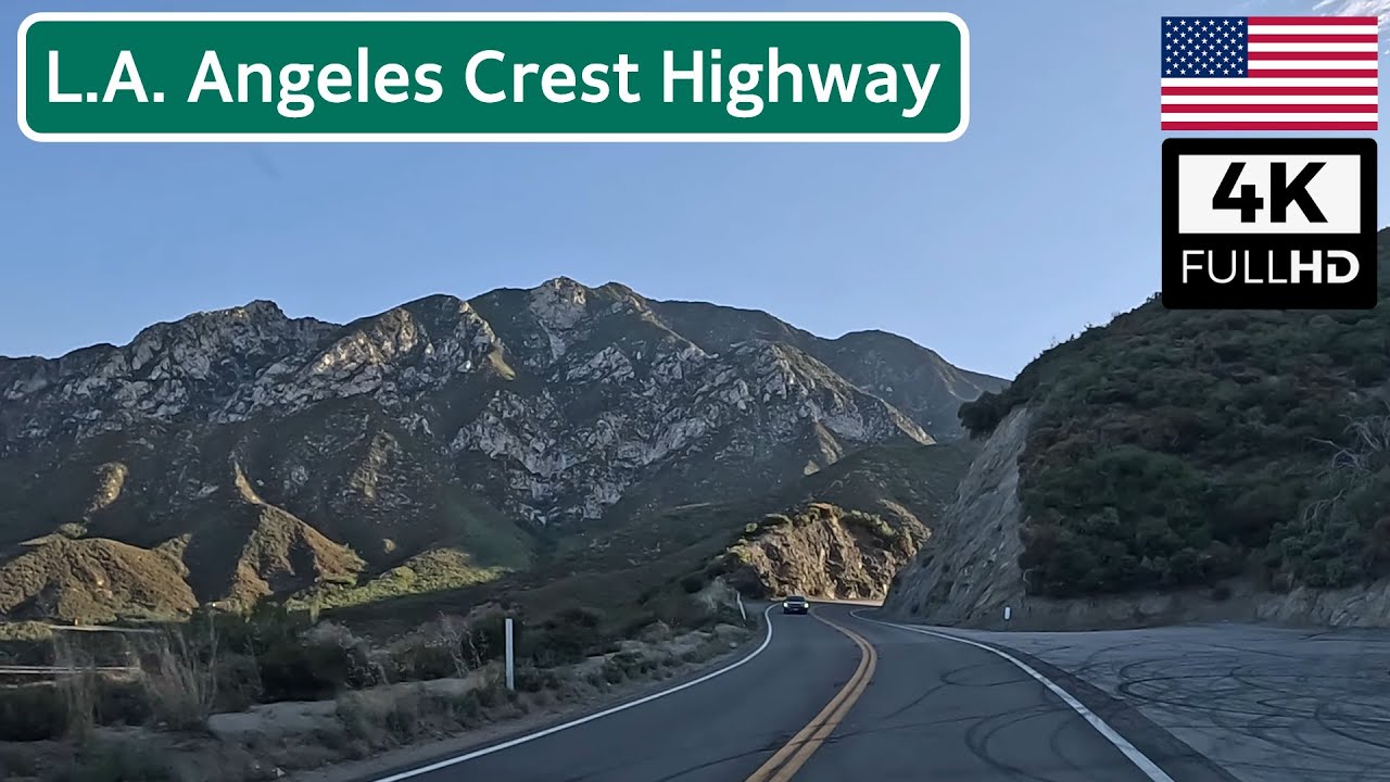 L.A. Forest Drive: Angeles Crest Highway (Uphill), California USA | 4K ASMR Scenic Drive