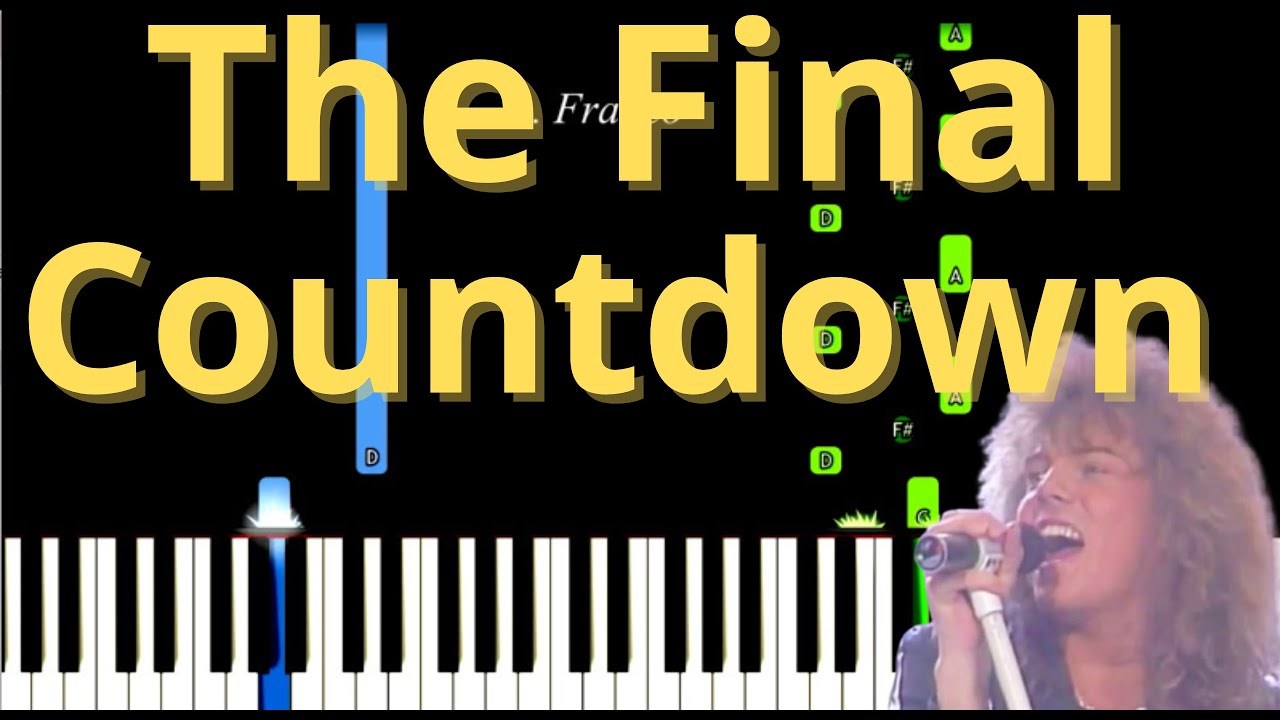 The Final Countdown Europe Easy Piano Tutorial