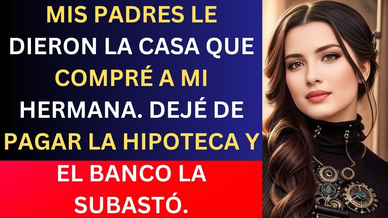 MIS PADRES LE DIERON LA CASA QUE COMPRÉ A MI HERMANA. DEJÉ DE PAGAR LA HIPOTECA Y EL BANCO LA SUBAST