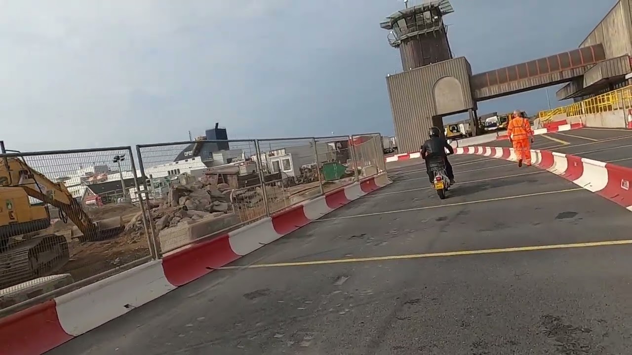 Loading onto the Ferry at Rosslare Heading to Fishguard