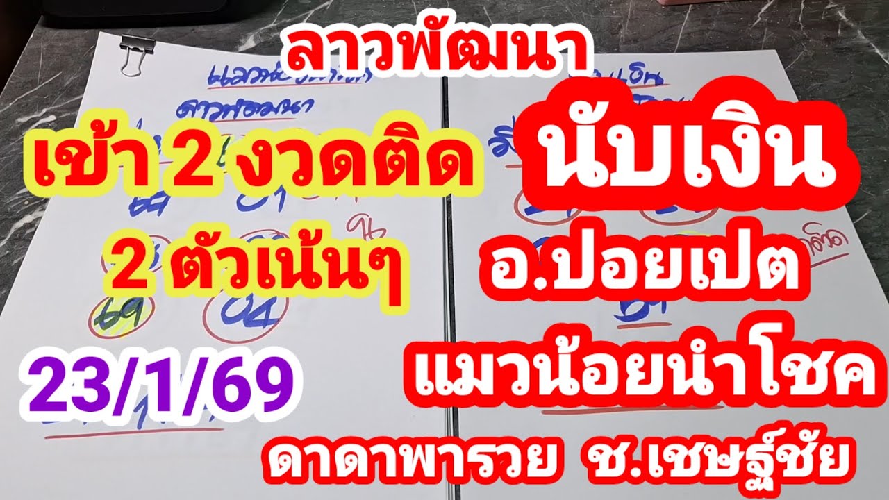 ลาวพัฒนา เข้า 2 งวดติด#นับเงิน 2 ตัวเน้นๆ#อปอยเปต_แมวน้อยนำโชค_ดาดาพารวย_ชเชษฐ์ชัย 23/1/69