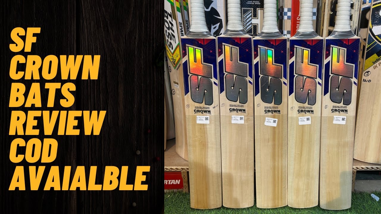 SF Crown English Willow Nurtured Bats Review | Cod Order - +918287417792 | Ai Sports Delhi