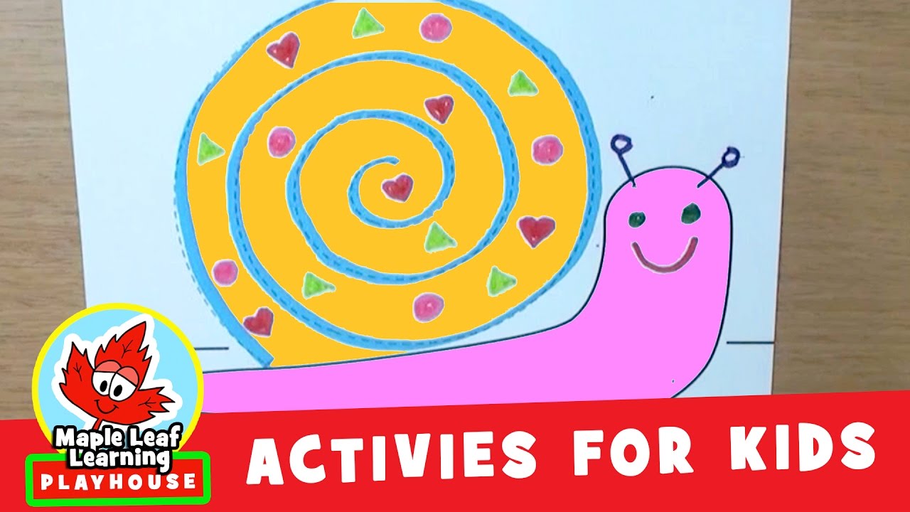 Snail Activity for Kids | Maple Leaf Learning Playhouse