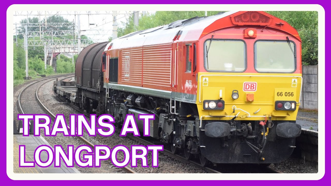 TRAINS at LONGPORT railway station