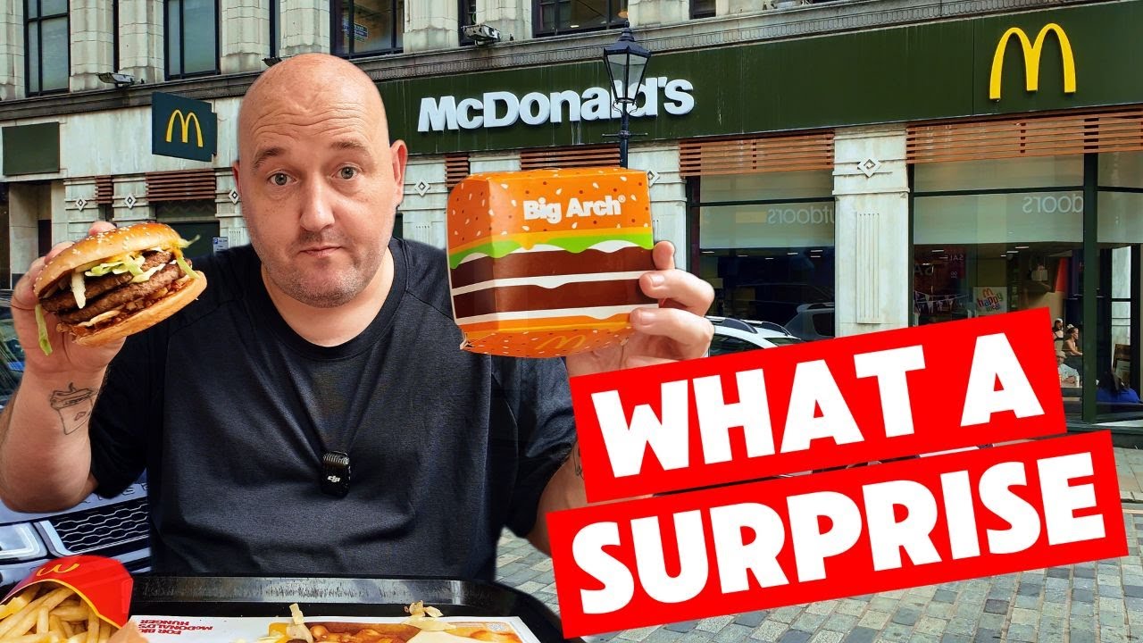 I WAS NOT EXPECTING THIS - I ordered the NEW MENU items from McDonald's including THE BIG ARCH !!!