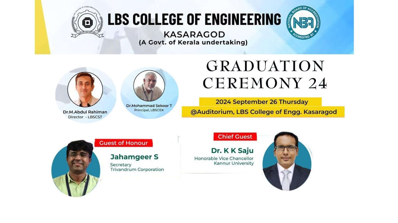 GRADUATION CEREMONY 2024 LBS KASARAGOD LIVE