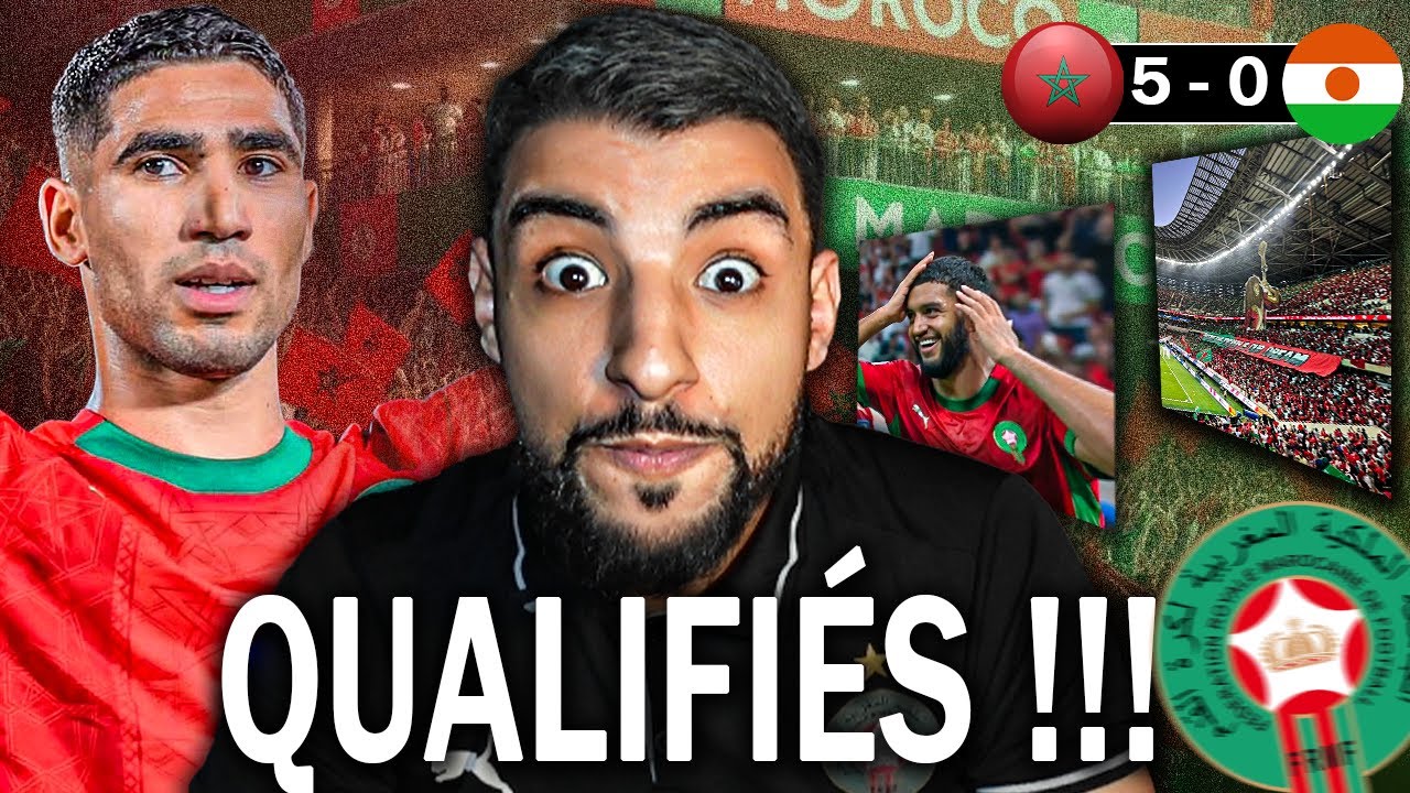 LE MAROC SE QUALIFIE POUR LA COUPE DU MONDE !!! (LE PLUS BEAU STADE D'AFRIQUE) | Maroc 5 vs 0 Niger