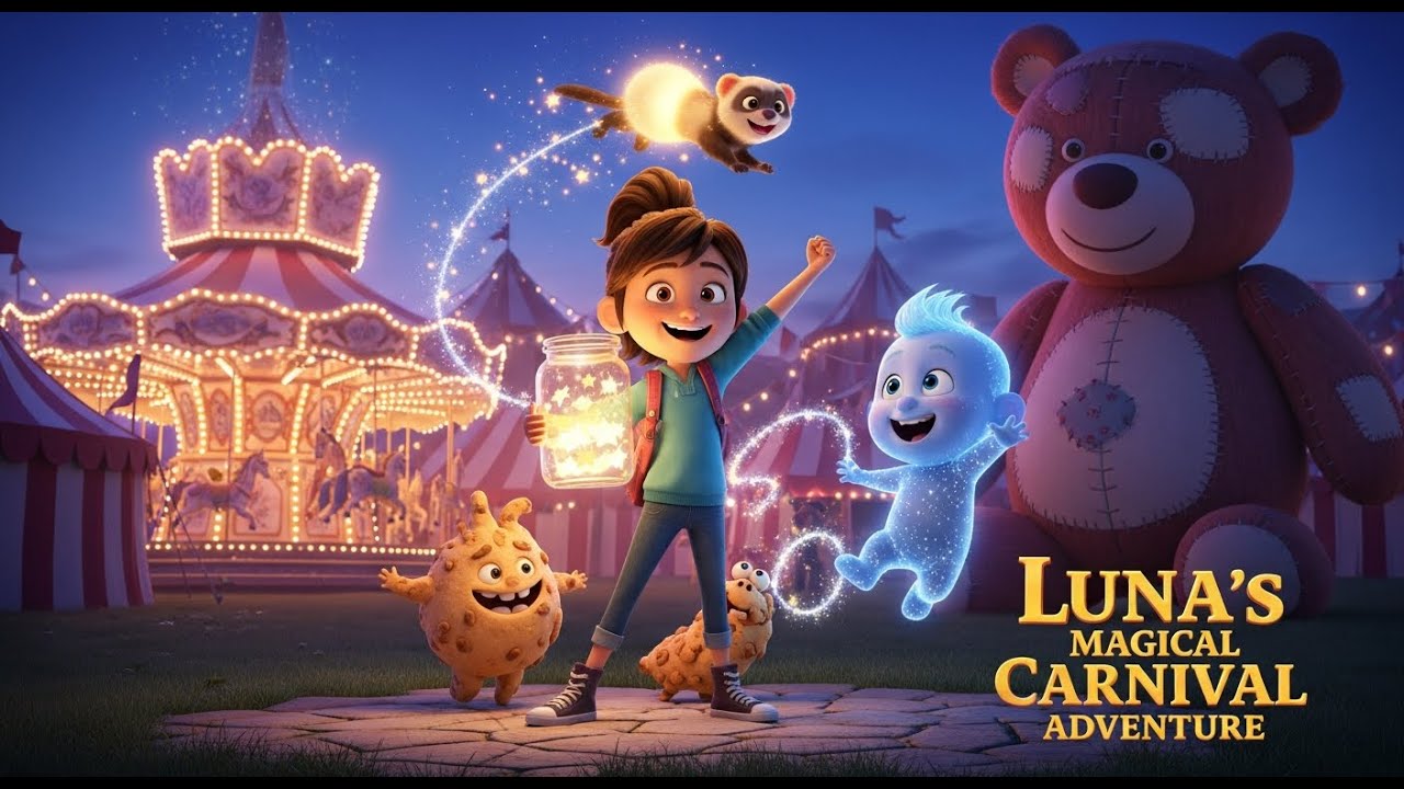 История на английском языке | Луна и Шепчущий Карнива | Детский мультфильм на английском языке | ...