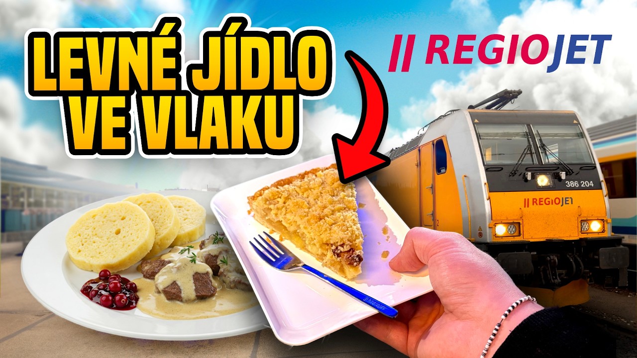 LEVNÉ JÍDLO VE VLAKU! Je jídlo v RegioJet stále dobré a levné?