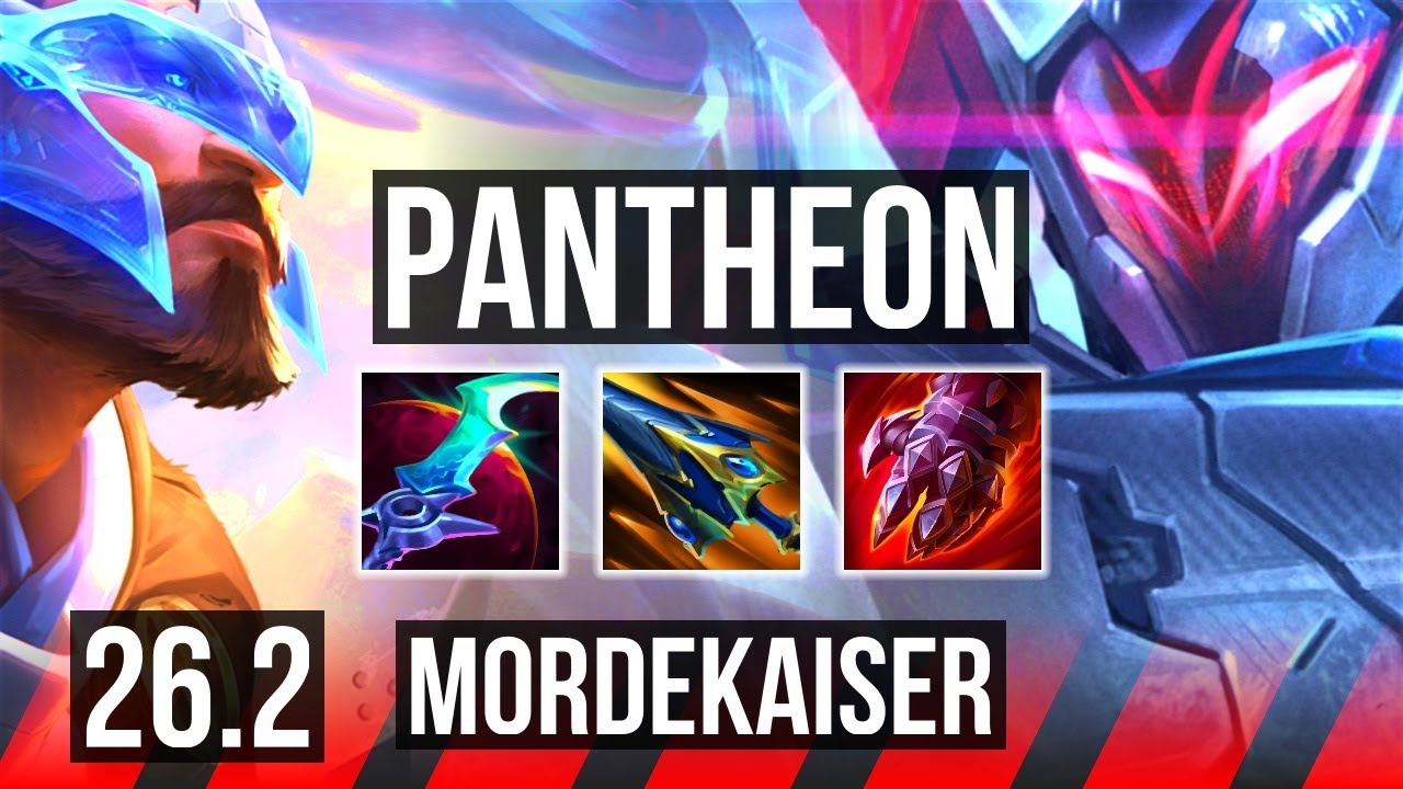 PANTHEON vs MORDEKAISER (TOP) | 42K damage | NA Master | 26.2