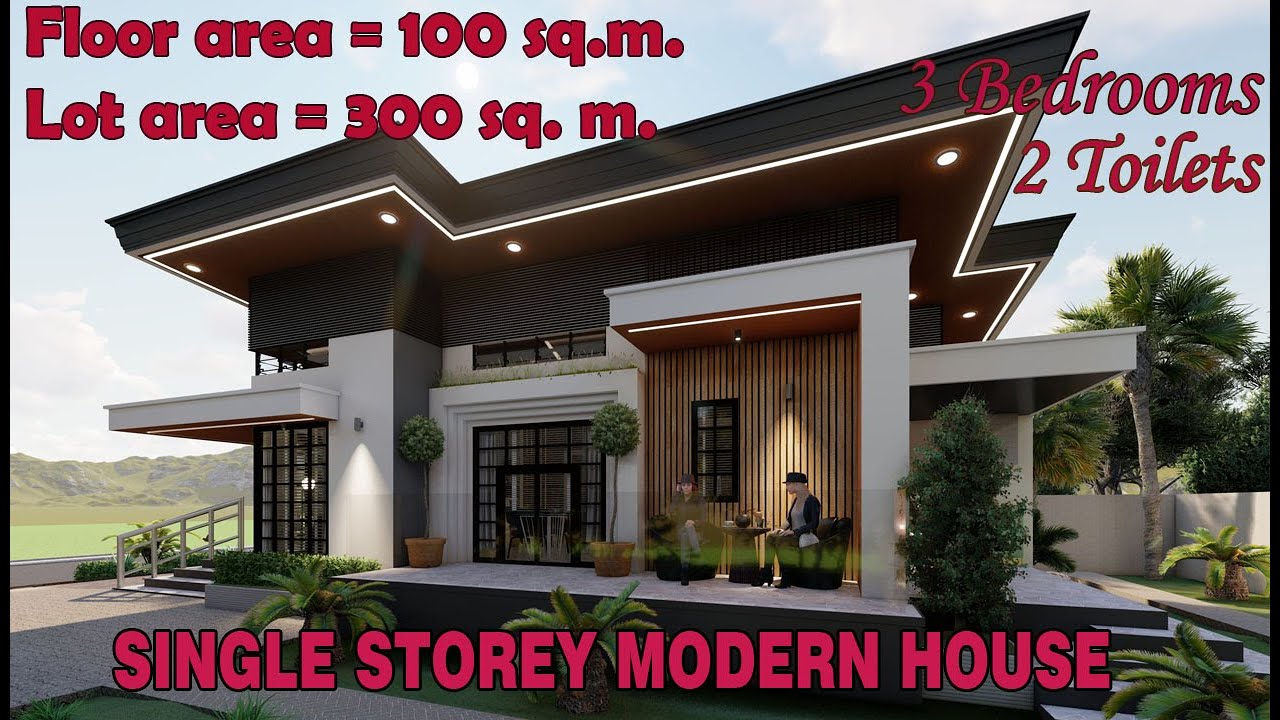 FGL Designs | One Storey Modern House (3 Bedrooms)