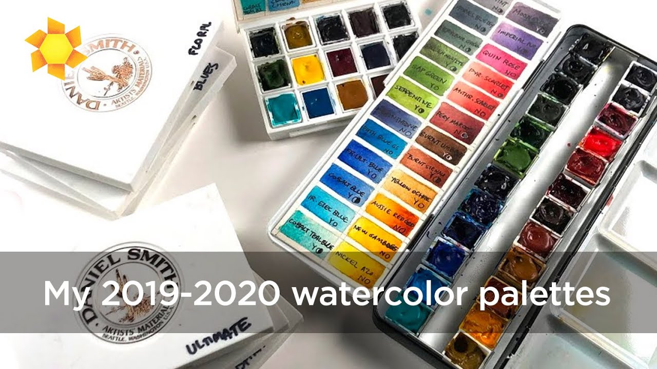 My Daniel Smith Watercolor Palettes for 2019-2021