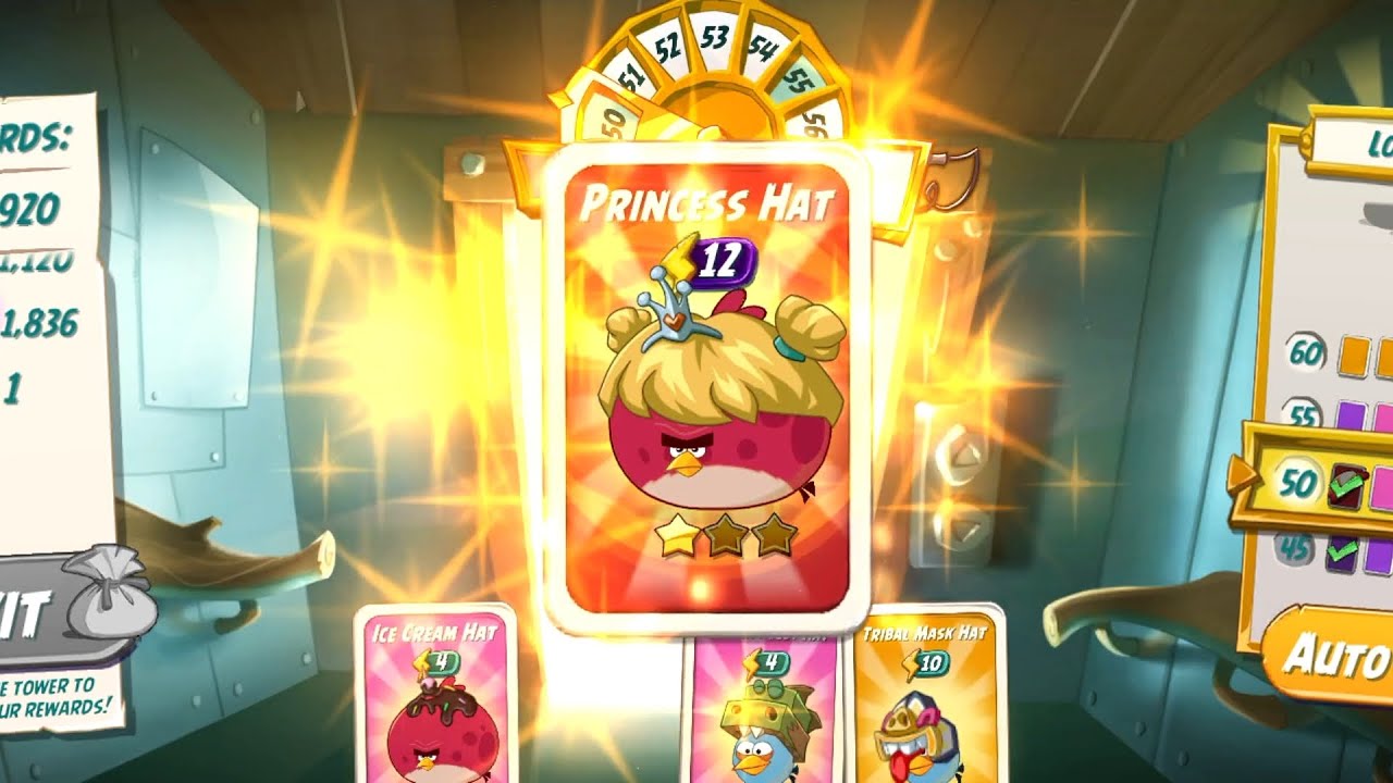 AB2 Angry birds 2 Princess Hat set Day 1 (Ticket Express Used X1)