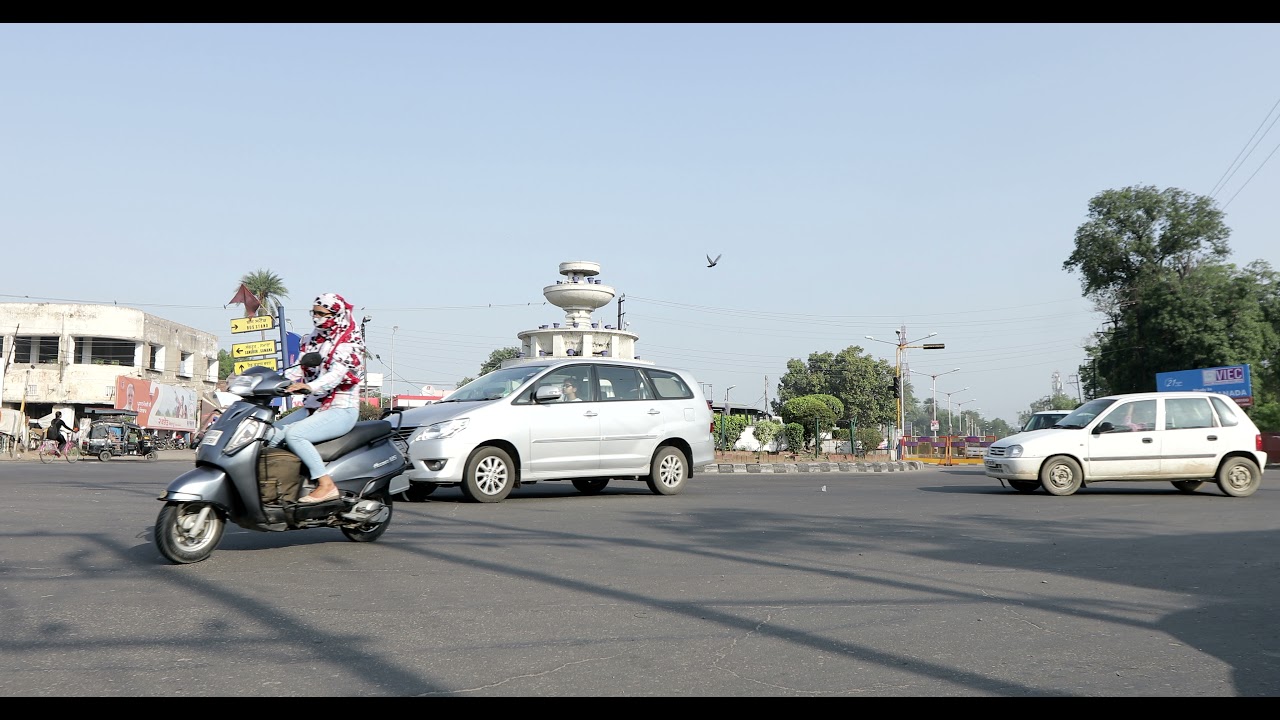 royality free footage of patiala city/pawara chowk/city traffic