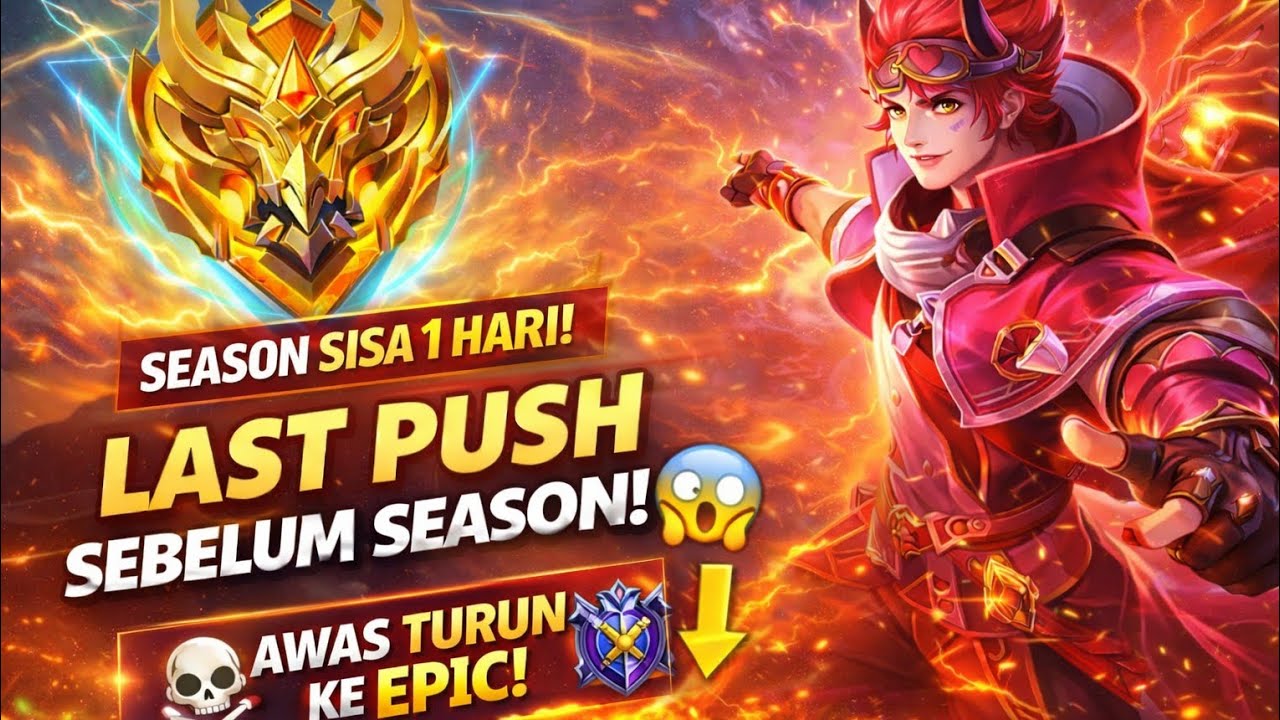 SEASON SISA 1 HARI!! Ranked Jadi Makin Gila #mlbb 