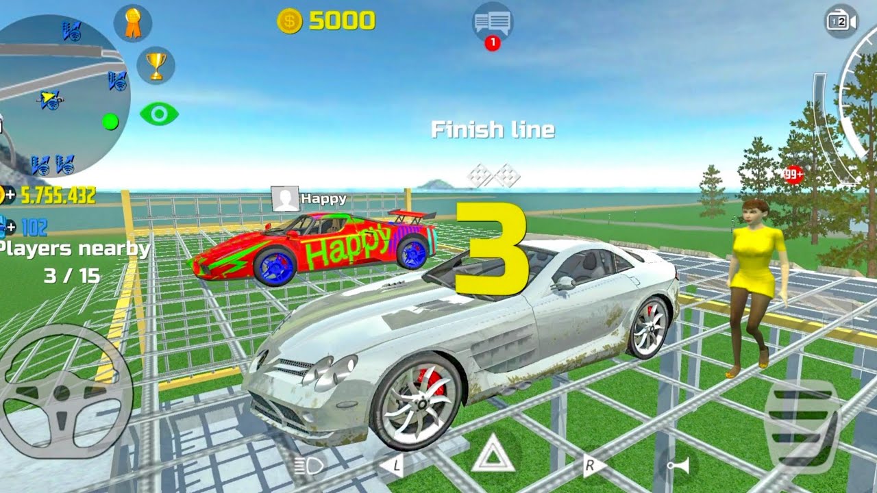 Car Simulator 2 Multiplayer - Construction Site Race & 1200m - Mercedes SLR Mclaren Android Gameplay