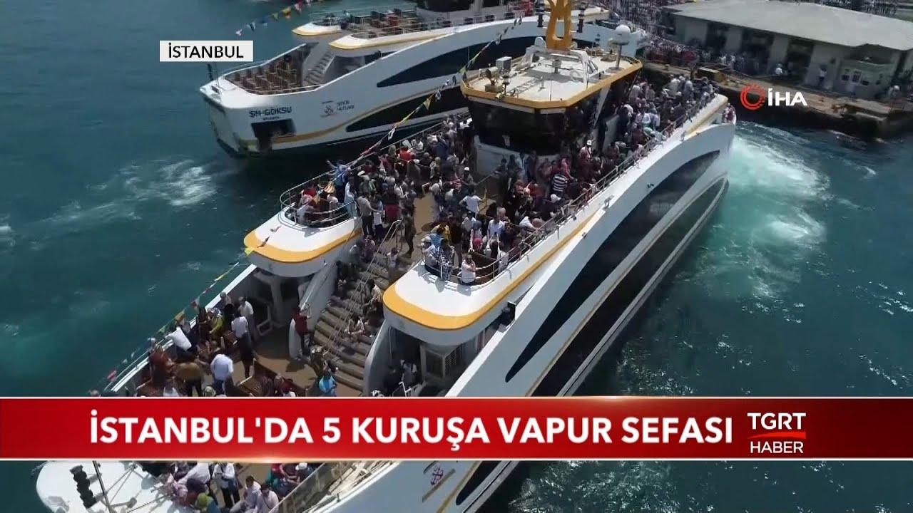 İstanbul'da 5 Kuruşa Vapur Sefası