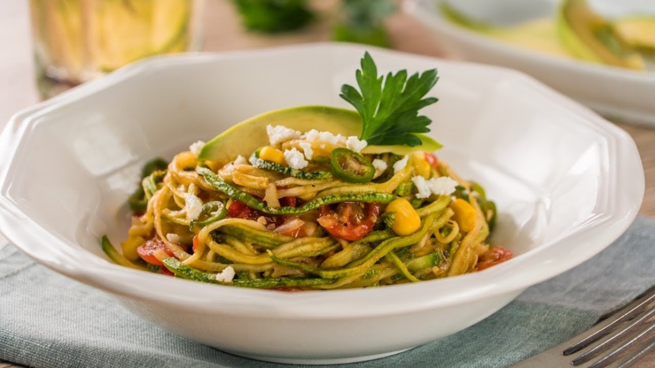 Espagueti de Calabacita a la Mexicana | Zucchini Noodles
