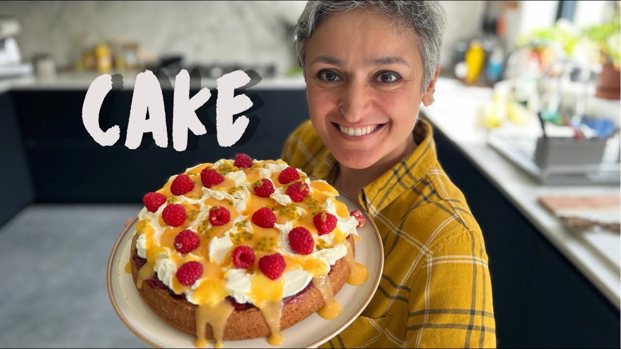 LEMON AND RASPBERRY VICTORIA SPONGE | What to do when you mess up the lemon curd | Food with Chetna