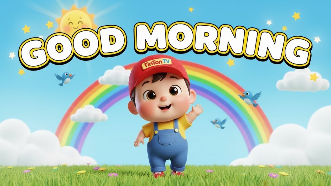Good Morning Song for Kids 🌞 | Fun Learning Poem | Wake Up Song | TinTon TV