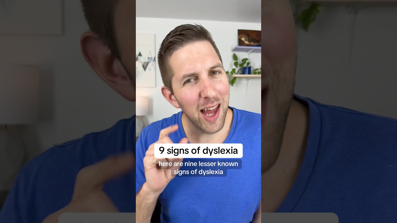 9 signs of dyslexia #shorts
