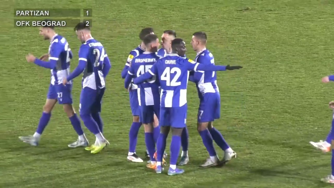 PARTIZAN  - OFK BEOGRAD 1- 2