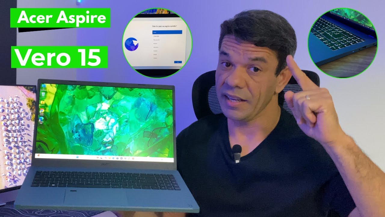 Como configurar o Notebook Acer Aspire Vero 8GB Core i5 SSD 512GB
