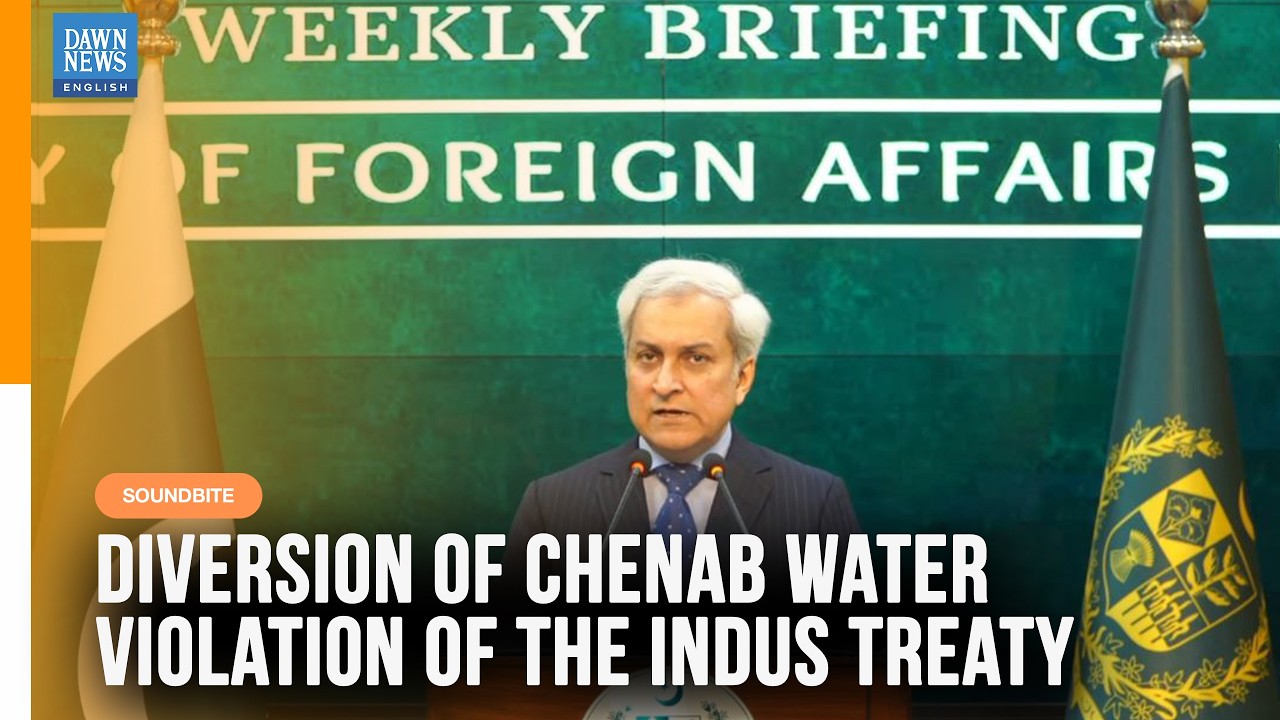 'Diversion of Chenab Water Is A Violation Of The Indus Waters Treaty,' Says Pakistan Foreign Office