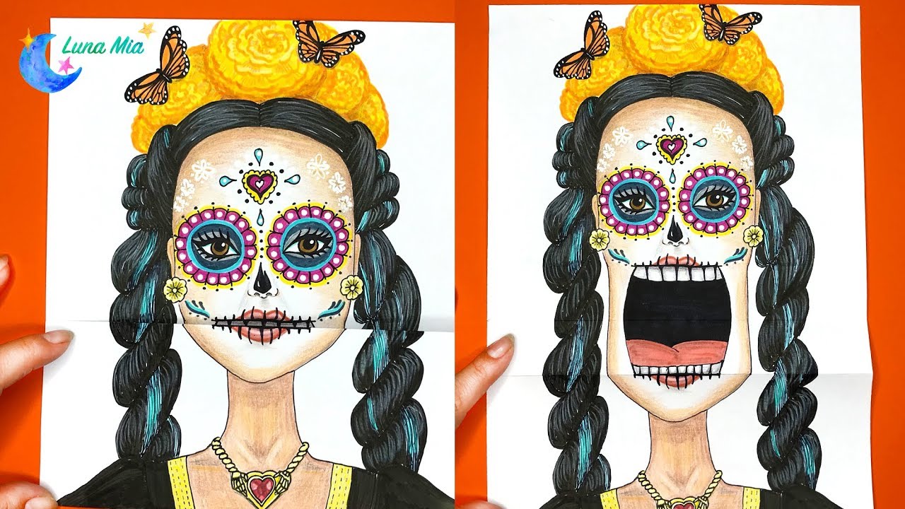 ABRE BOCA DE BARBIE CATRINA 💀 PARA EL DIA DE LOS MUERTOS | LUNA MIA