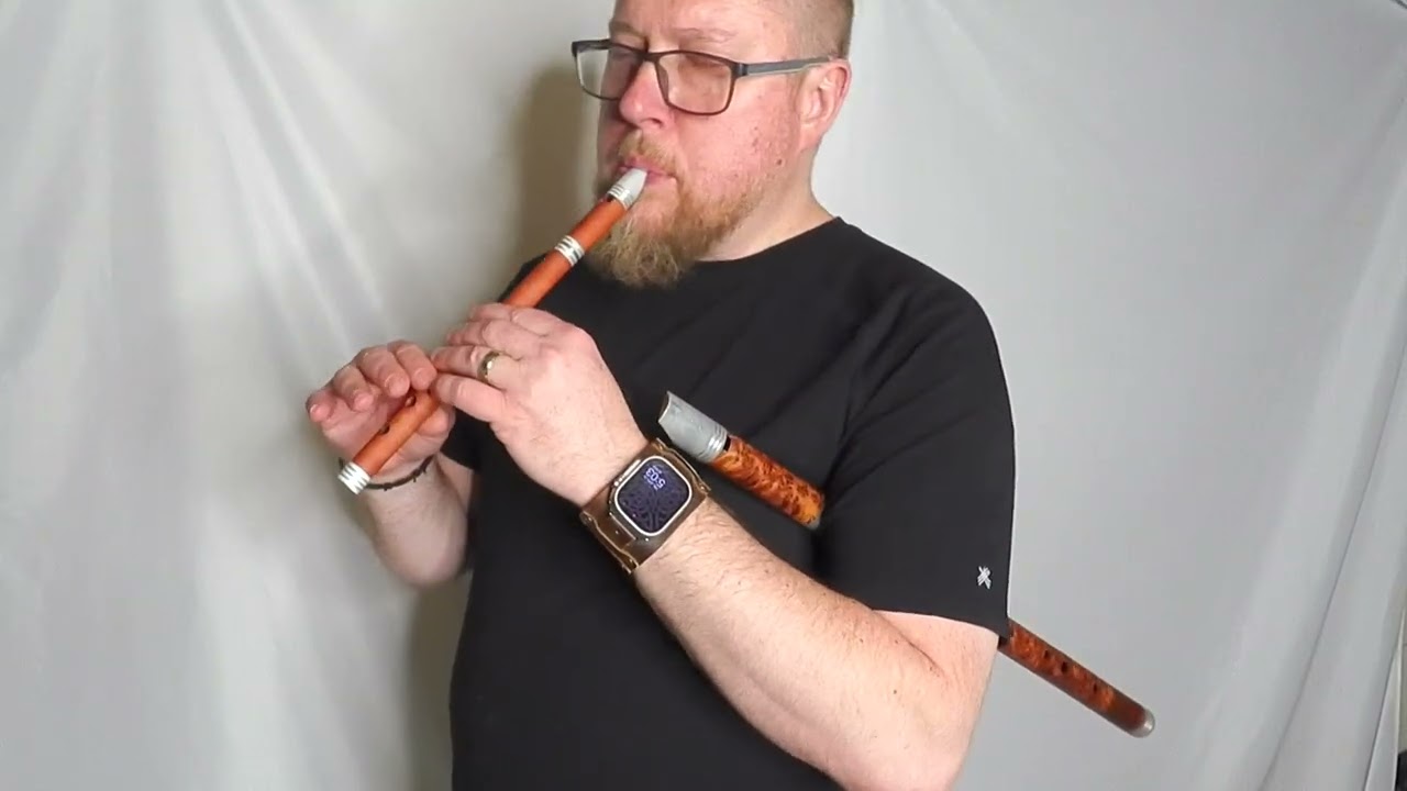 Starfall slow waltz by Nick Metcalf - Thuya burl Low D Whistle and Pink Ivory High D Irish Whistle