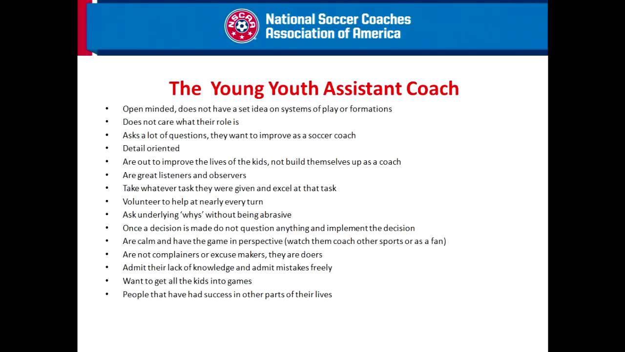 LS10   The Role of the Assistant Coach