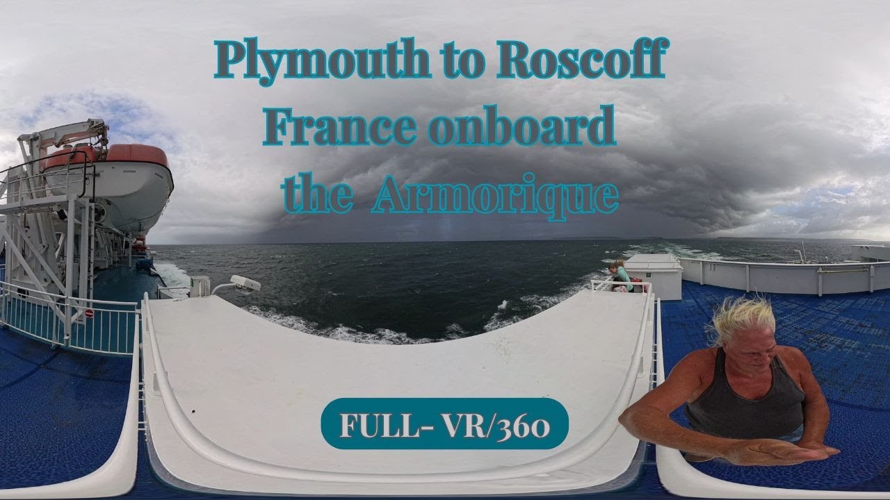 🎥 360&deg; VR | Leaving Plymouth Port to Roscoff, France 🇬🇧🚢🇫🇷 | GjM Studios UK | 1 Sept 2025