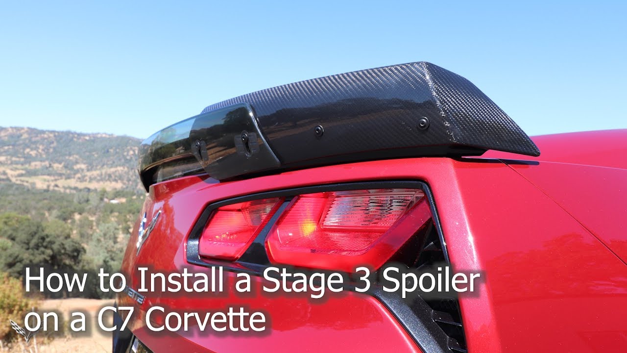 Как установить спойлер Stage 3 на Corvette C7