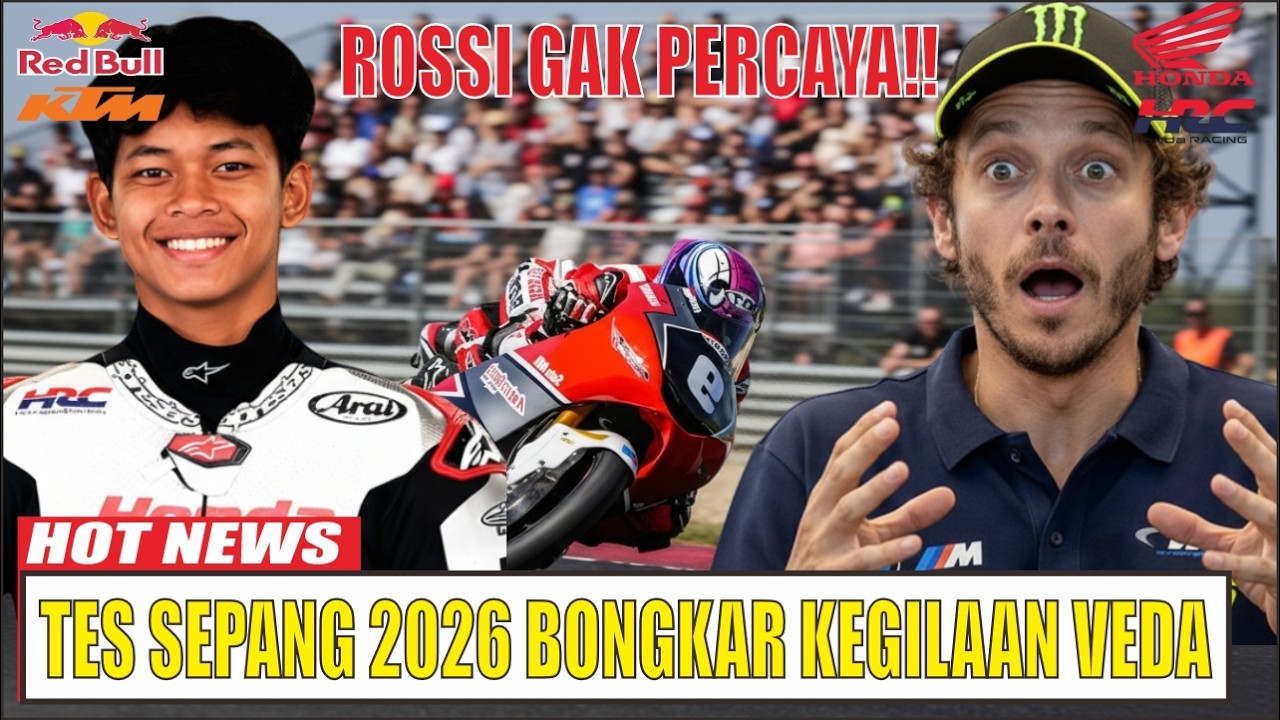 Rossi Sampai Gak Percaya! Rahasia Data Veda Ega Pratama Terbongkar di Tes Sepang 2026!