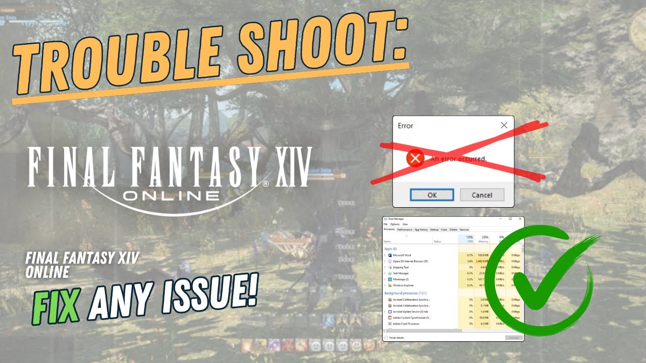 FINAL FANTASY XIV ONLINE – How to Fix Crashing, Lagging, Freezing, black screen…– Full Tutorial