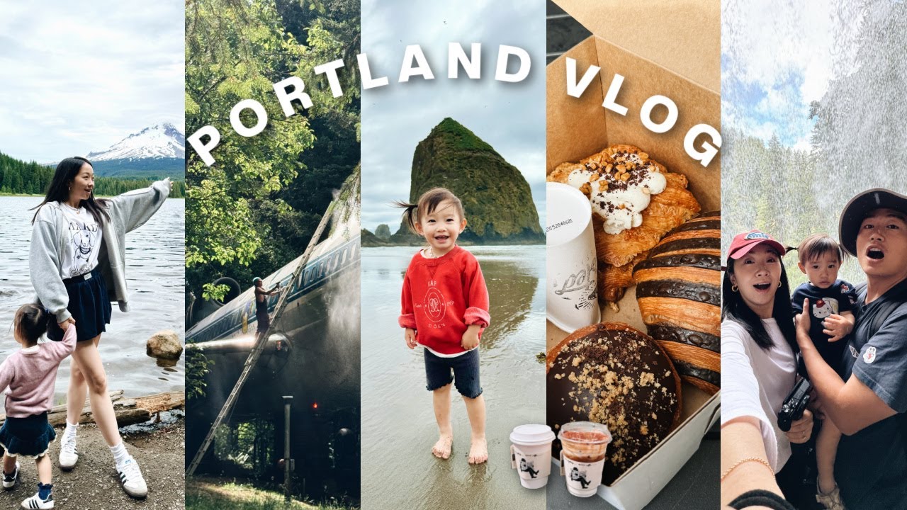 PORTLAND VLOG｜内容过于丰富的波特兰五天行程｜Trillium Lake 🏔️划船看雪山Mt. Hood｜Airplane Home✈️｜South Falls瀑布｜遇见最好吃的可颂🥐