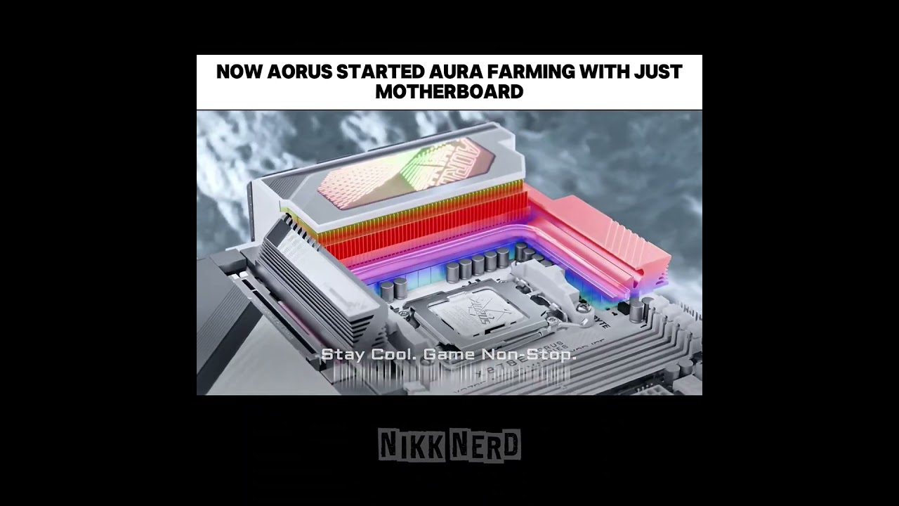 Aorus Master X3D Ice Giving Compitition To Asus ||#edit#xiaomi#aorus#asus#gaming#aura#trend#shorts