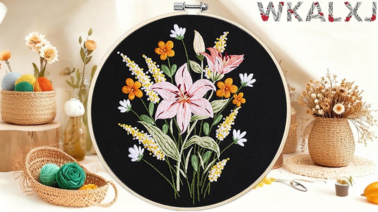Embroidery Kits Flowers B-C3