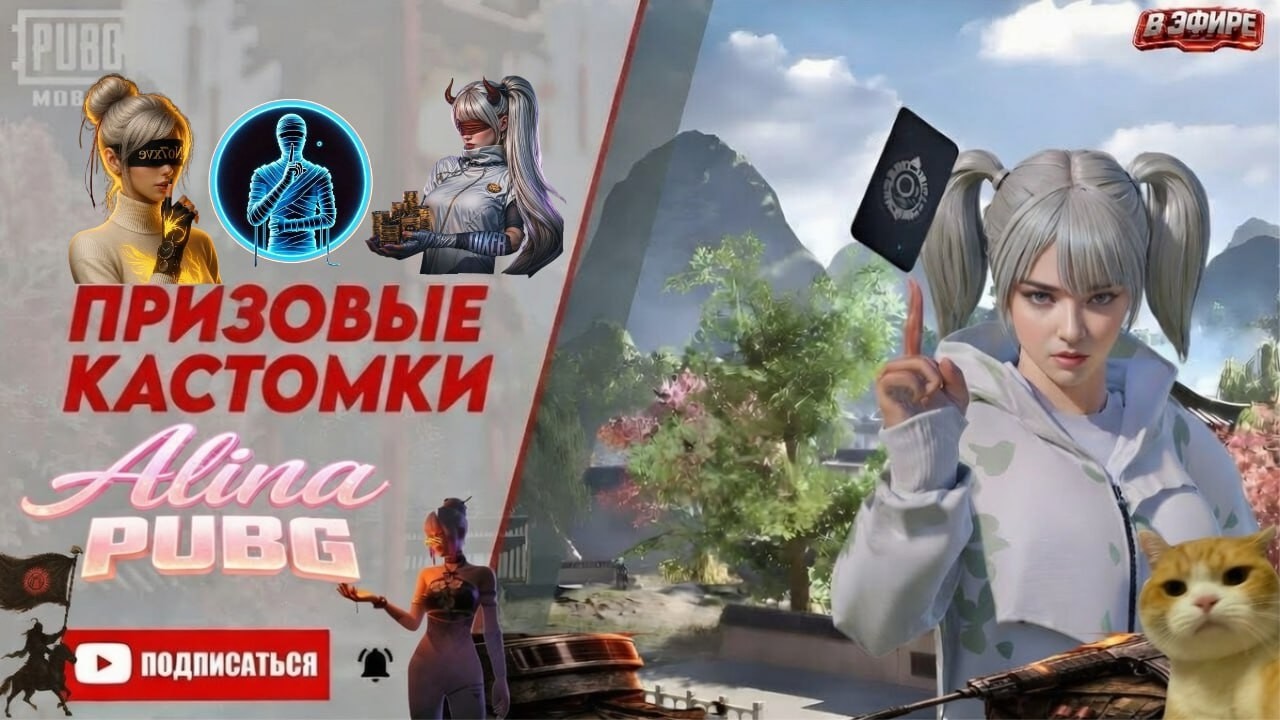 ALINA PUBG БУГУН КАСТОМКА ДОСТОР КИРИНИЗДЕР