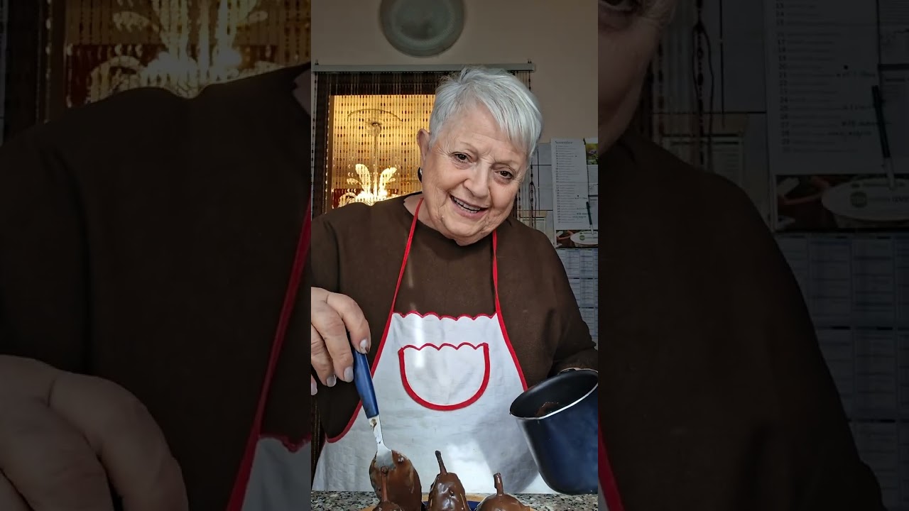 Pere al cioccolato.