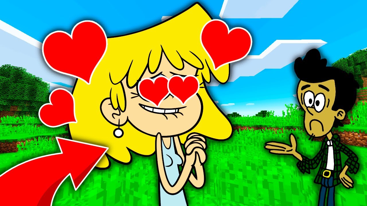 LORI LOUD TOMBE AMOUREUSE DE MOI SUR MINECRAFT ! ❤️ BOBBY SANTIAGO SON PETIT COPAIN ME POURSUIT !