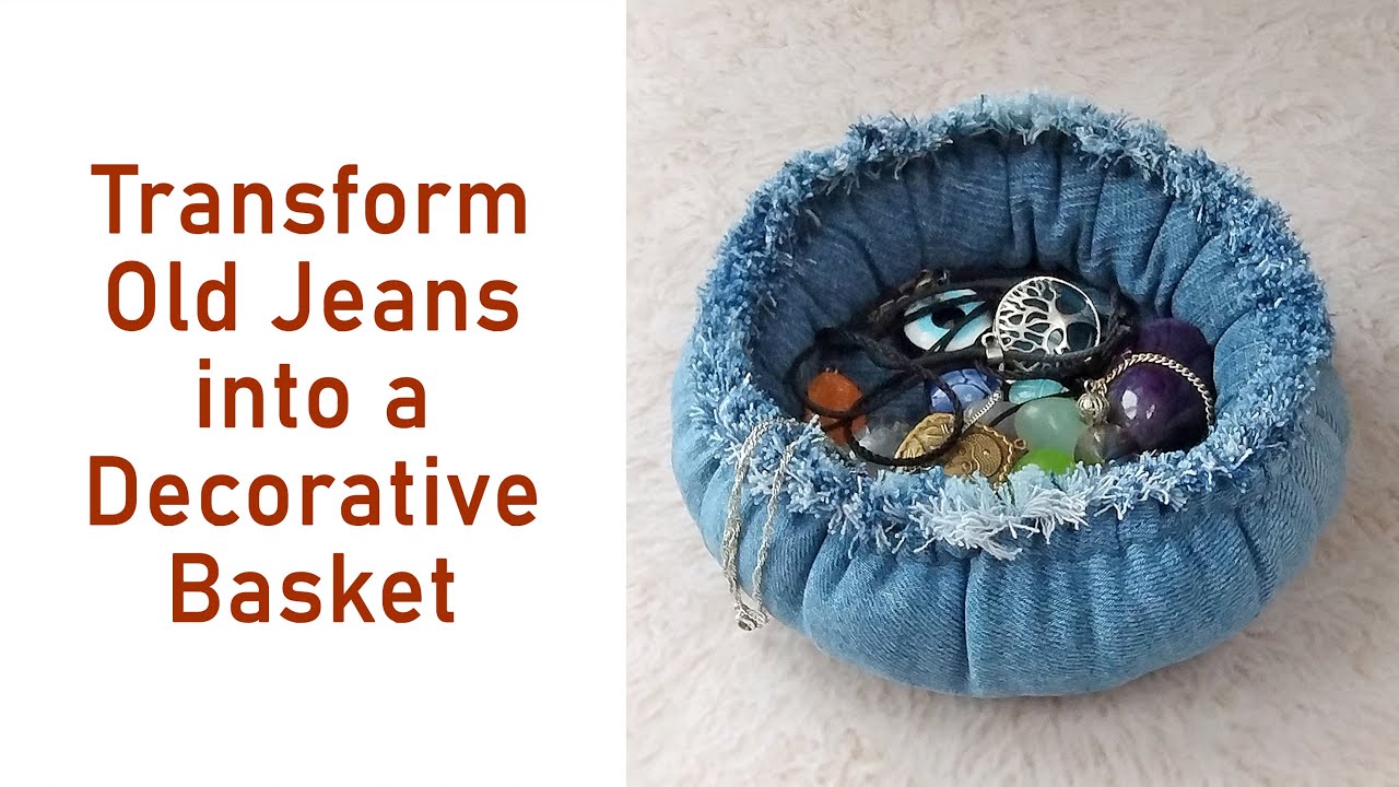 DIY Original Denim Basket.